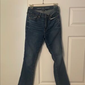 American Eagle Outfitters Blue Flare & Wide Leg Jeans